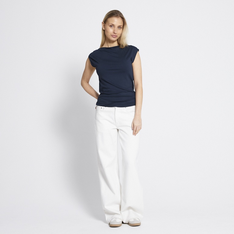 Soft feel top "Livia" Dark Blue